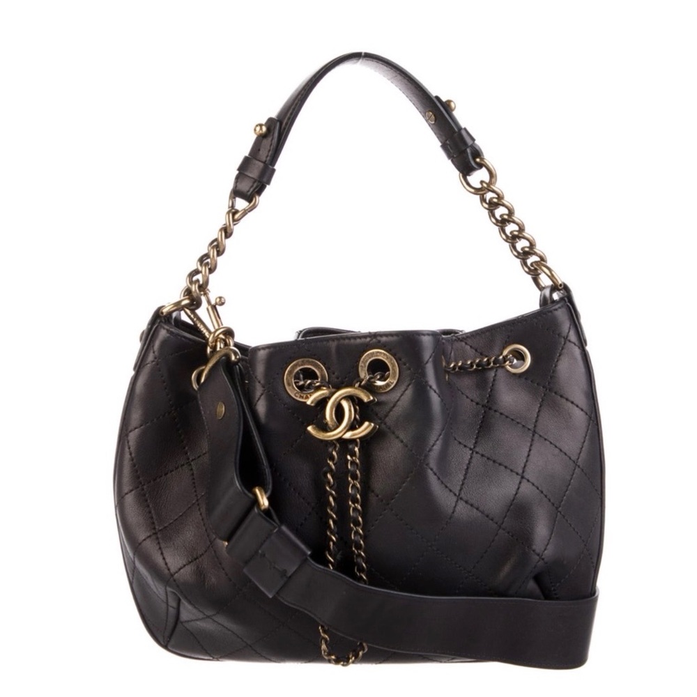 Authentic Chanel CC Small Bucket Bag